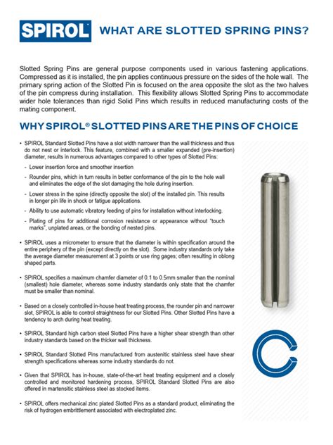 slotted spring pin manufacturers|Slotted Spring Pins Design Guide .
